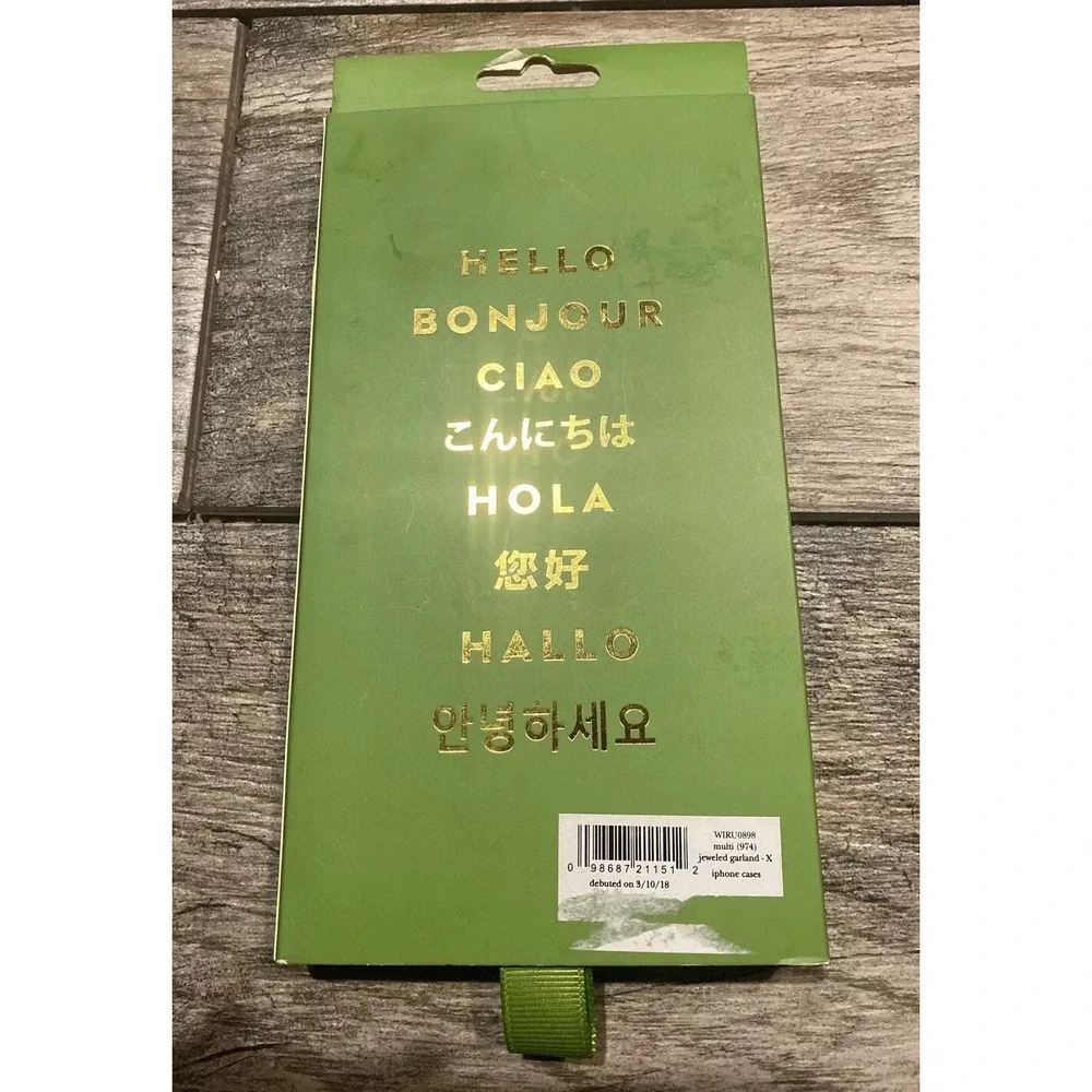 NEW PINK FLORAL Kate Spade NEW YORK Hardshell Case‎ for iPhone X